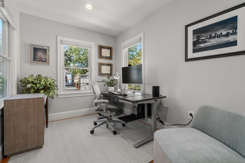 Home Office, Interior, Recessed Lighting