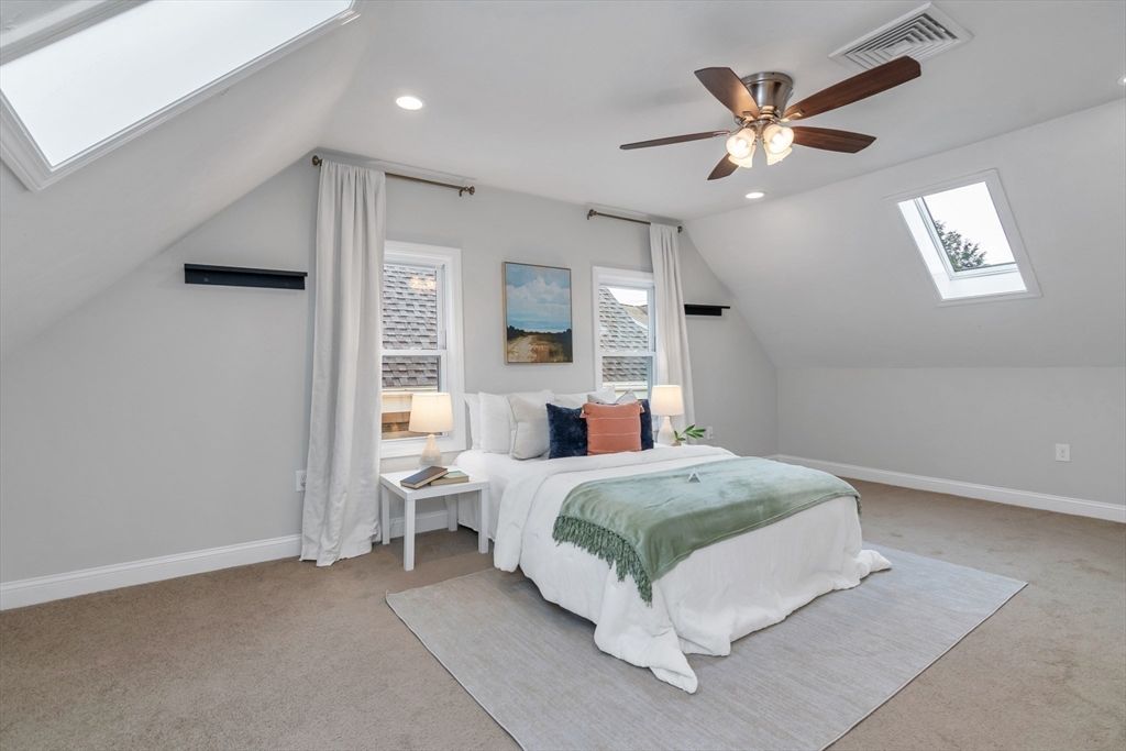 Bedroom, Interior, Recessed Lighting
