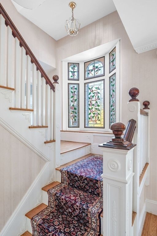 Chandelier, Interior, Wood Texture Flooring