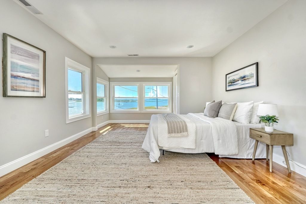 Bedroom, Interior, Water, Wood Texture Flooring