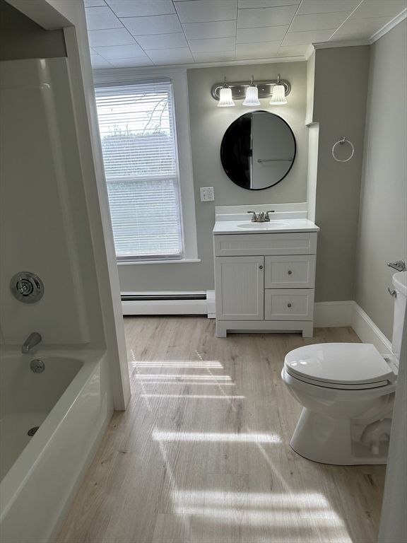 Bathroom, Interior, Wood Texture Flooring