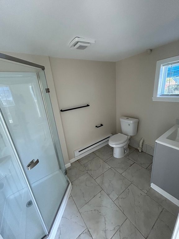 Bathroom, Glass Shower, Interior, Marble