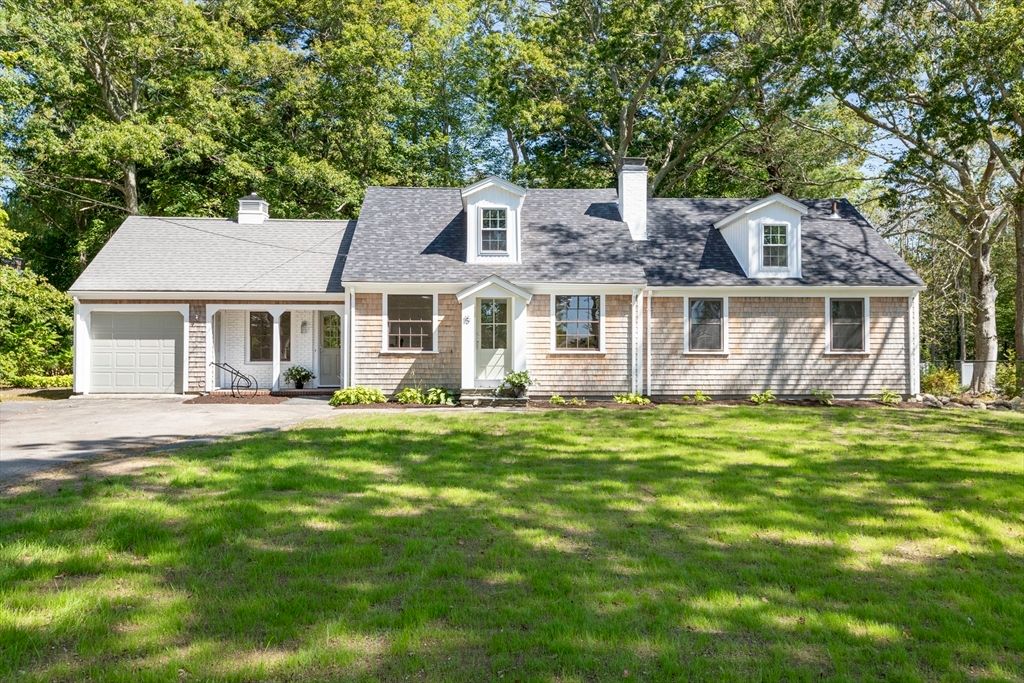 Attached, Backyard, Exterior, Facade, Cape Cod