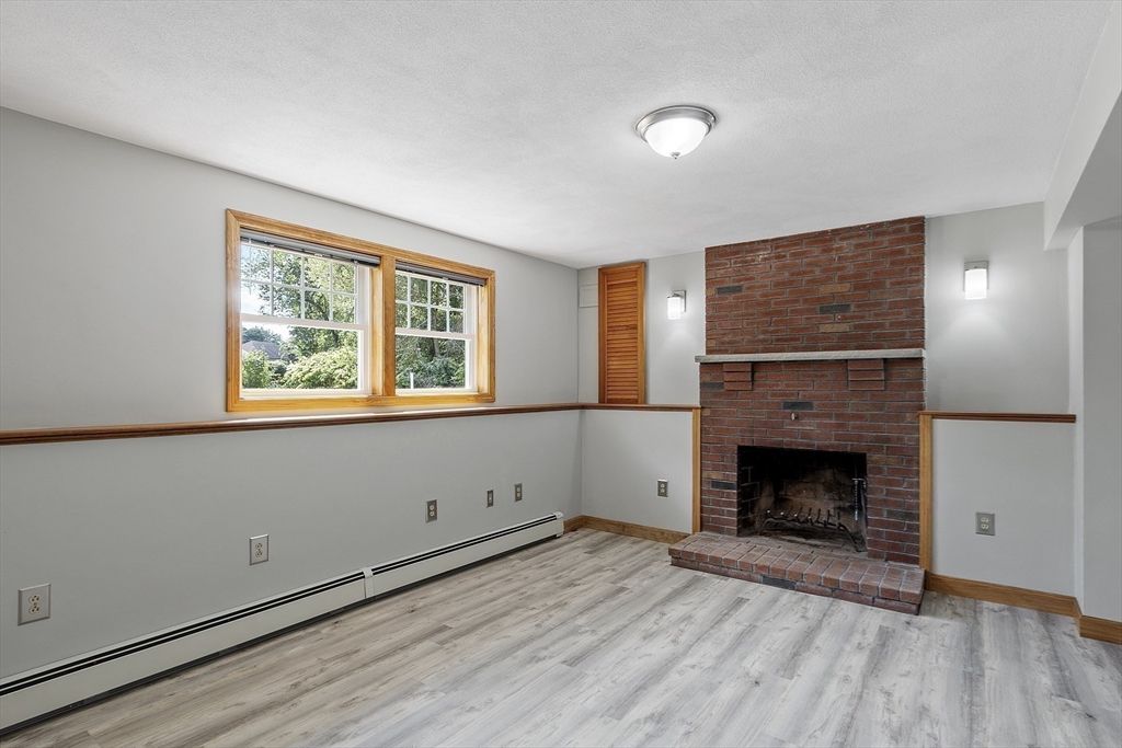 Fireplace, Interior, Stone Walls, Wood Texture Flooring