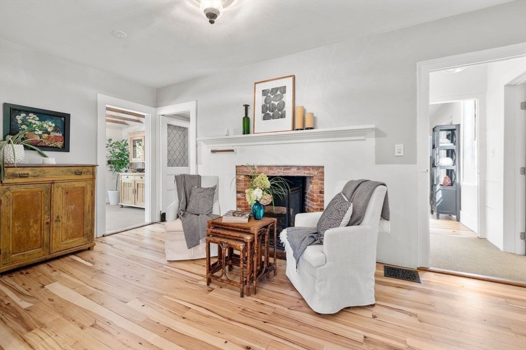 Fireplace, Interior, Wood Texture Flooring
