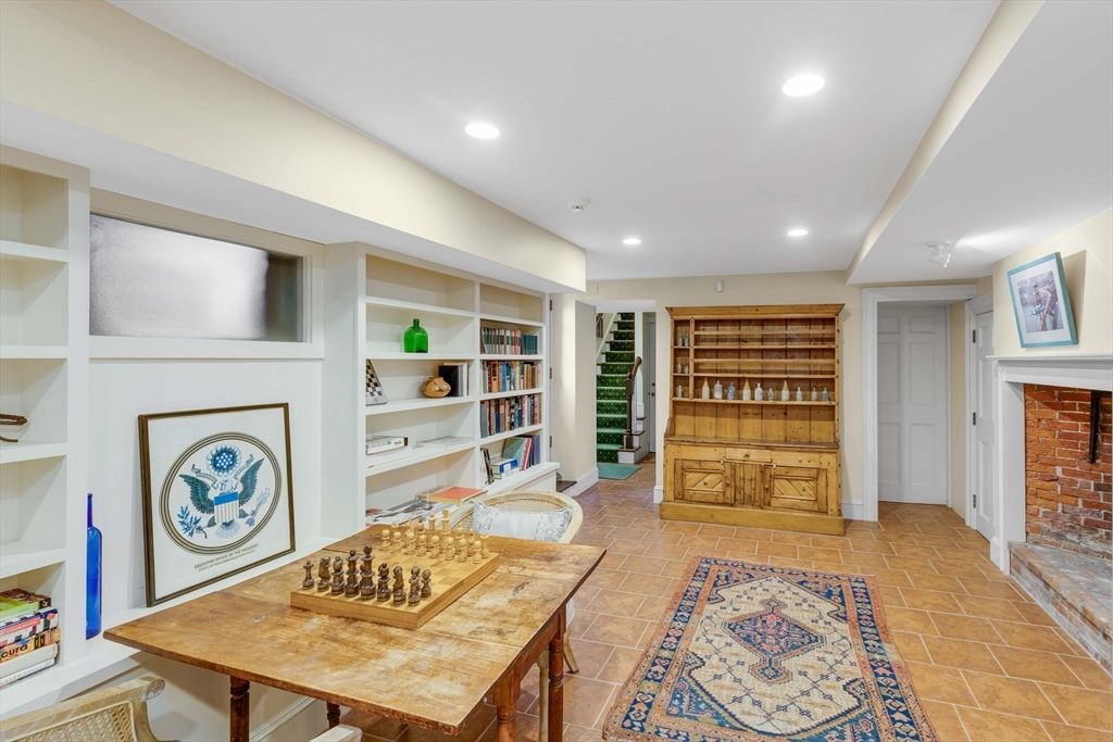 Interior, Recessed Lighting, Stone Walls