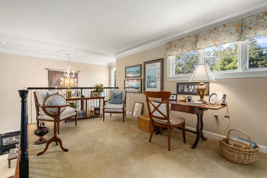 Chandelier, Home Office, Interior