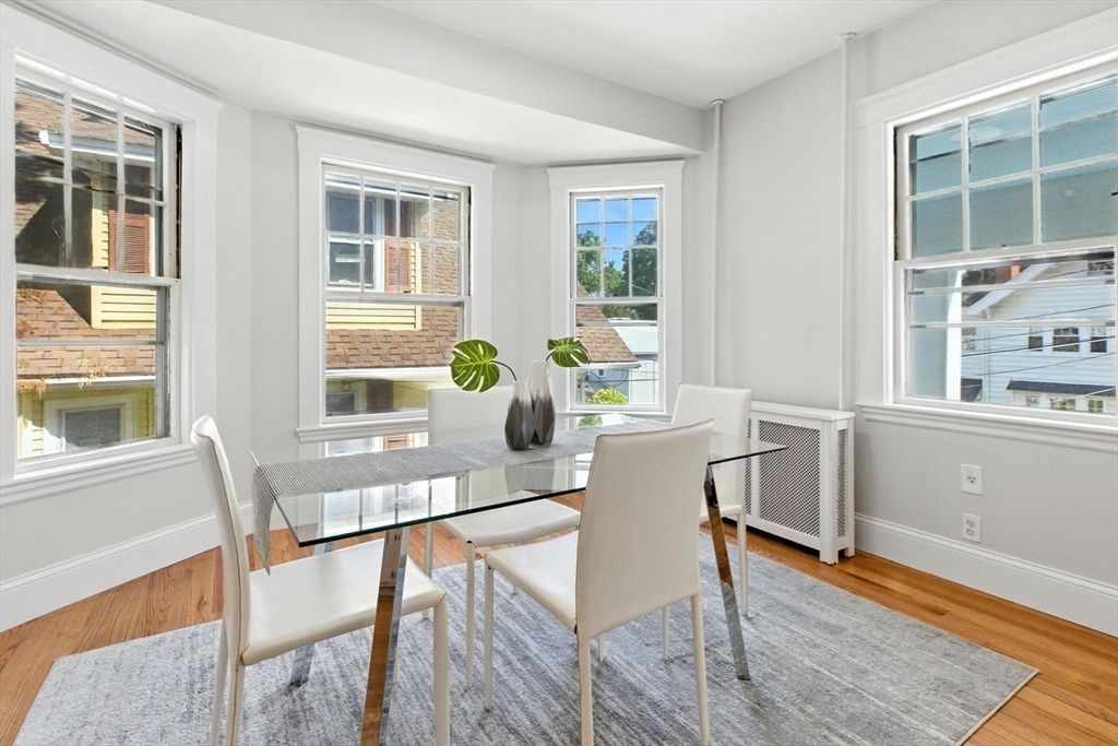 Dining room, Interior, Wood Texture Flooring