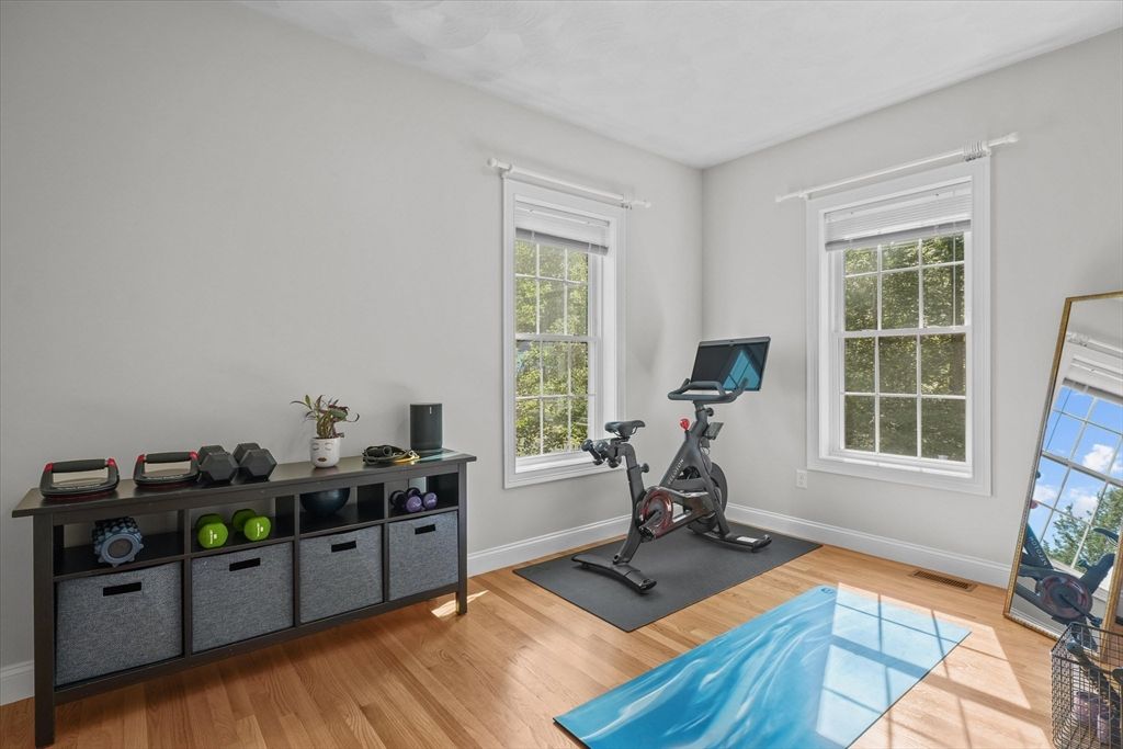 Fitness Equipment, Interior, Wood Texture Flooring