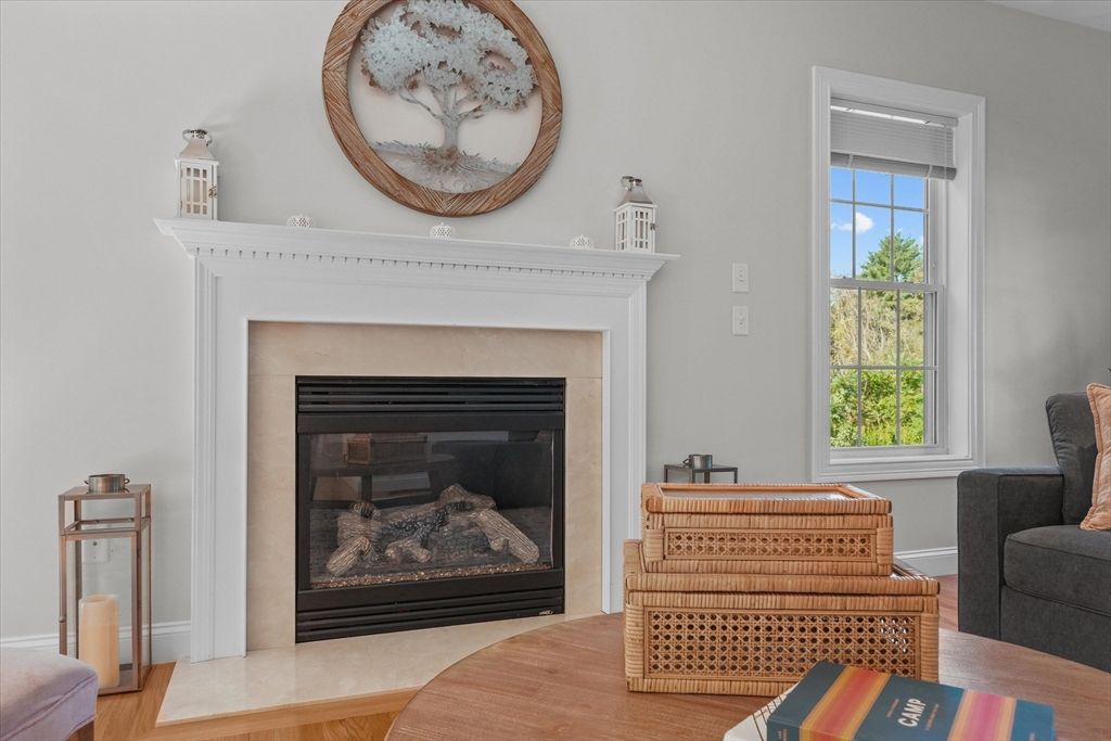 Fireplace, Interior, Wood Texture Flooring