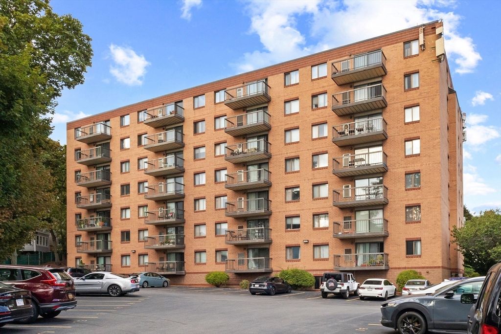 Exterior, Facade, Brick Facade, Condo Building