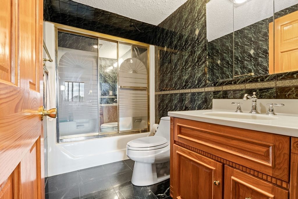 Bathroom, Glass Shower, Interior, Marble Walls