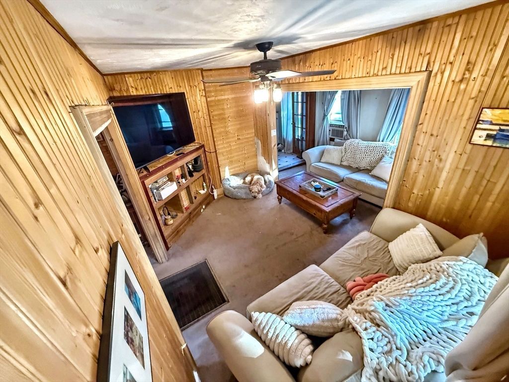 Interior, Living room, Wooden Walls