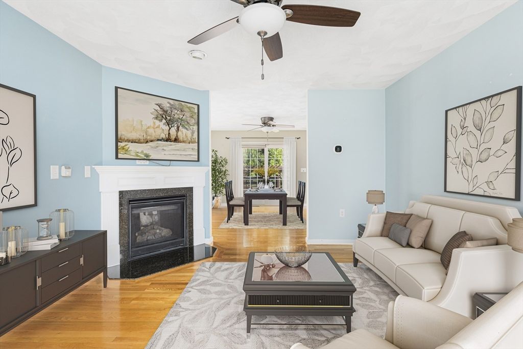Fireplace, Interior, Living room, Wood Texture Flooring