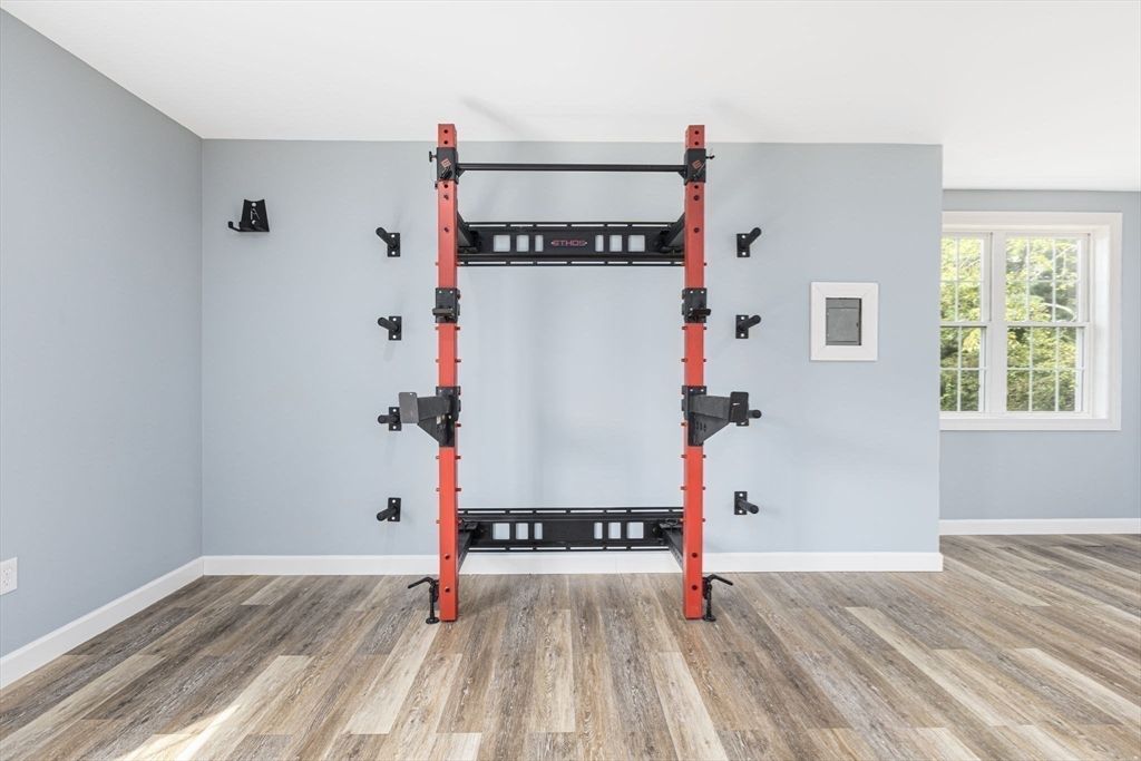 Fitness Equipment, Interior, Wood Texture Flooring