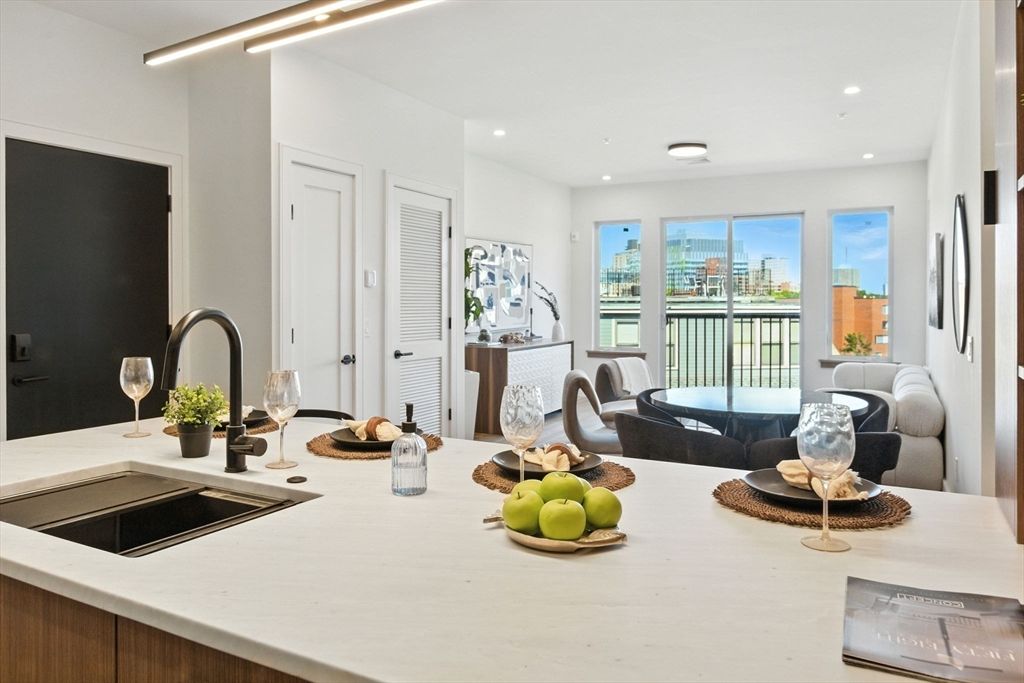 Interior, Kitchen, Living room, Recessed Lighting