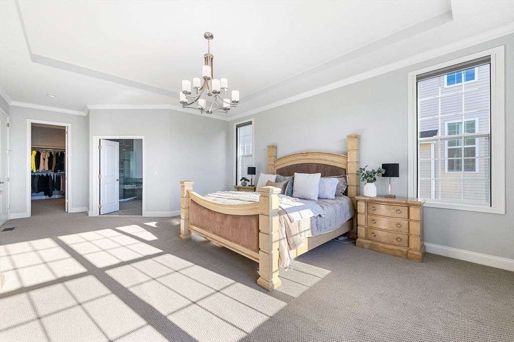 Bedroom, Chandelier, Interior