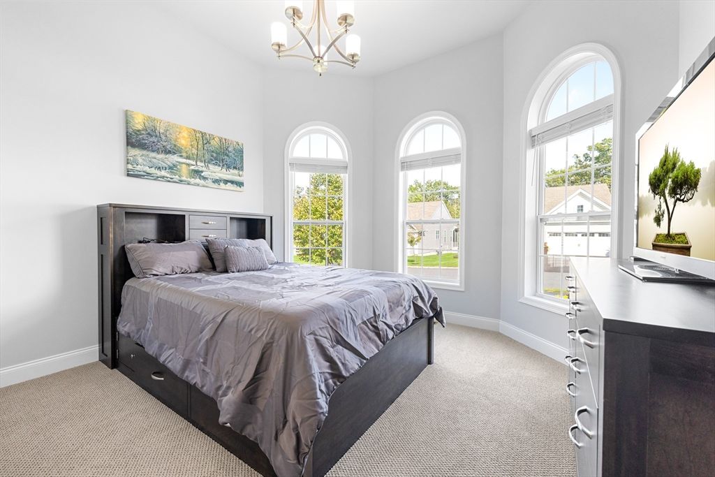 Bedroom, Chandelier, Interior