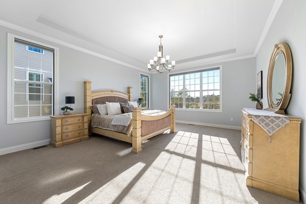 Bedroom, Chandelier, Interior