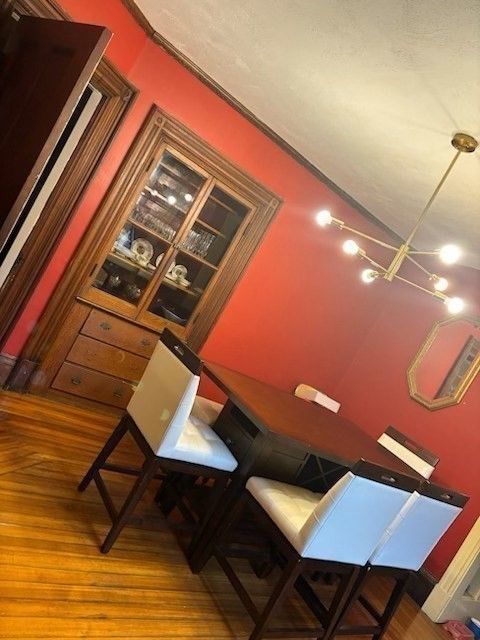 Dining room, Interior, Wood Texture Flooring