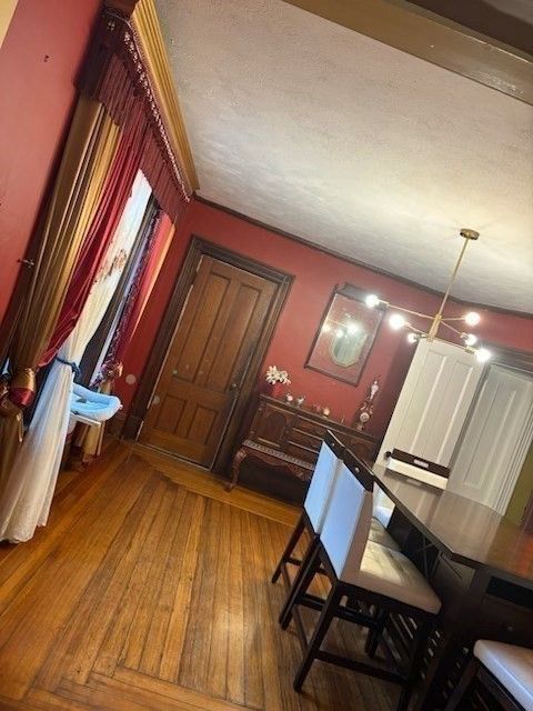 Dining room, Interior, Wood Texture Flooring