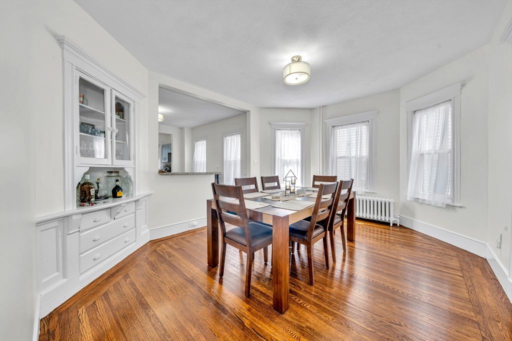 Dining room, Interior, Wood Texture Flooring
