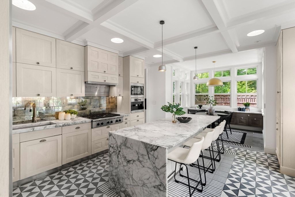 Interior, Kitchen, Pendant Lights, Recessed Lighting, Stainless Steel Appliances