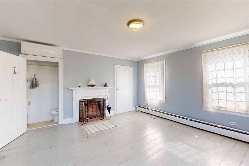 Empty room, Fireplace, Interior, Wood Texture Flooring