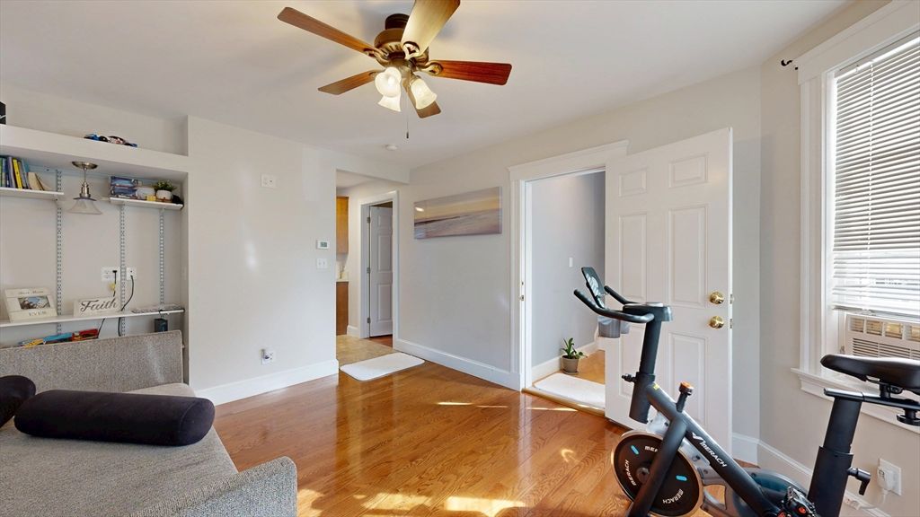 Fitness Equipment, Interior, Wood Texture Flooring