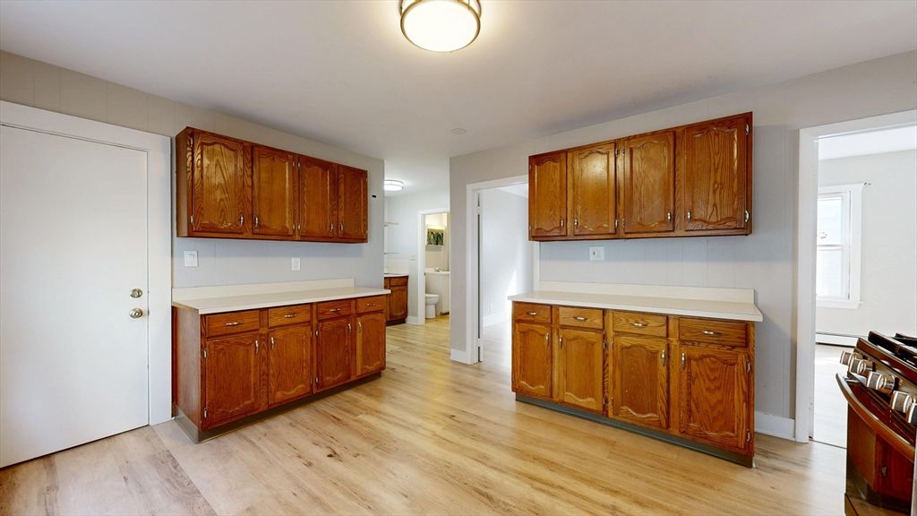 Interior, Kitchen, Wood Texture Flooring
