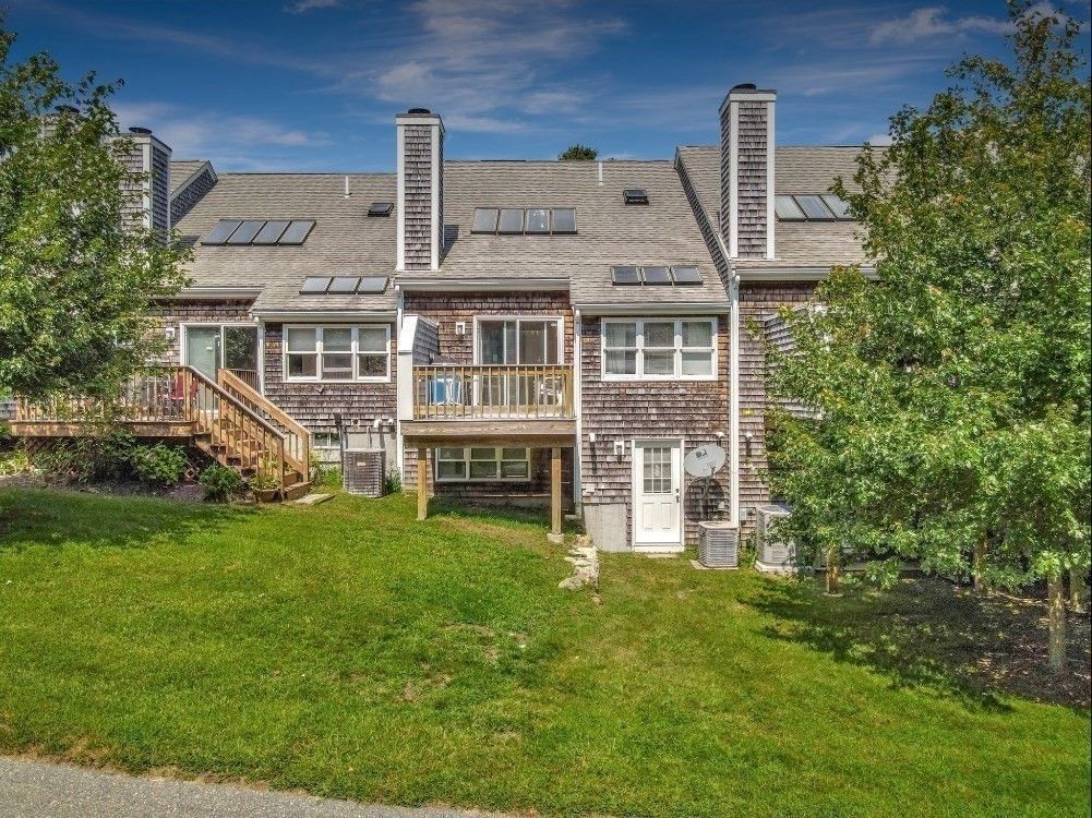 Backyard, Exterior, Facade, Brick Facade, Solar Panels, Cape Cod