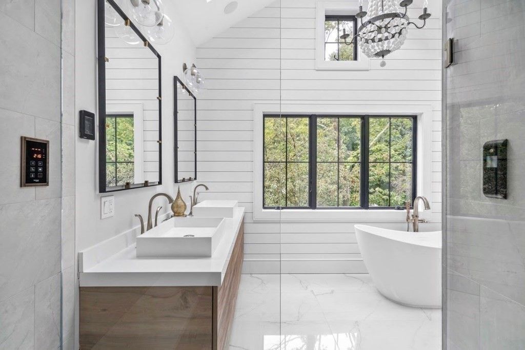 Bathroom, Free Standing Baths, Interior, Marble
