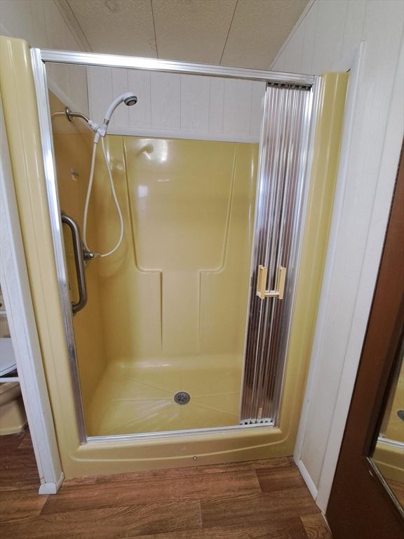 Bathroom, Interior, Wood Texture Flooring