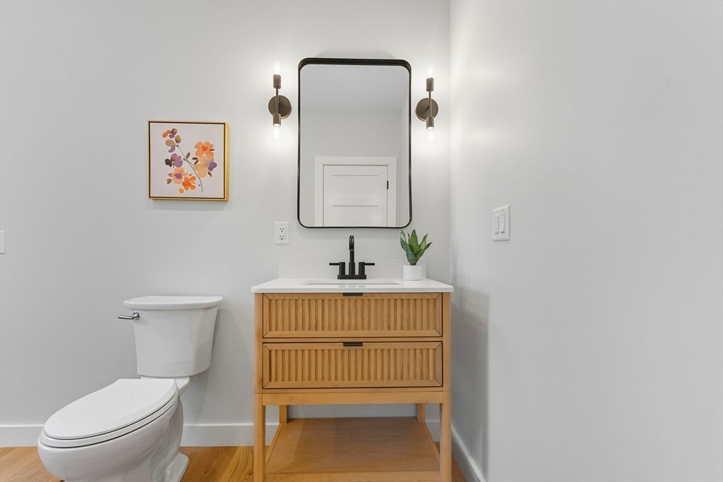 Bathroom, Dual Sink Vanities, Interior, Wood Texture Flooring