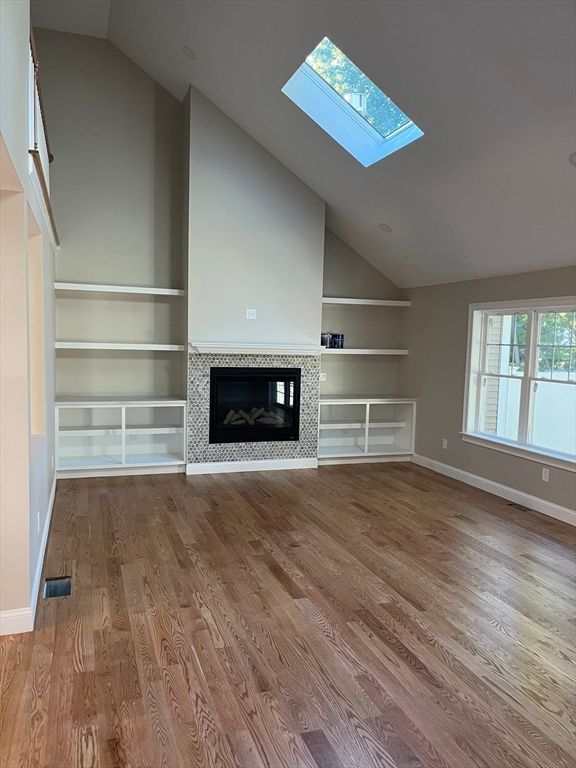 Empty room, Fireplace, Interior, Wood Texture Flooring