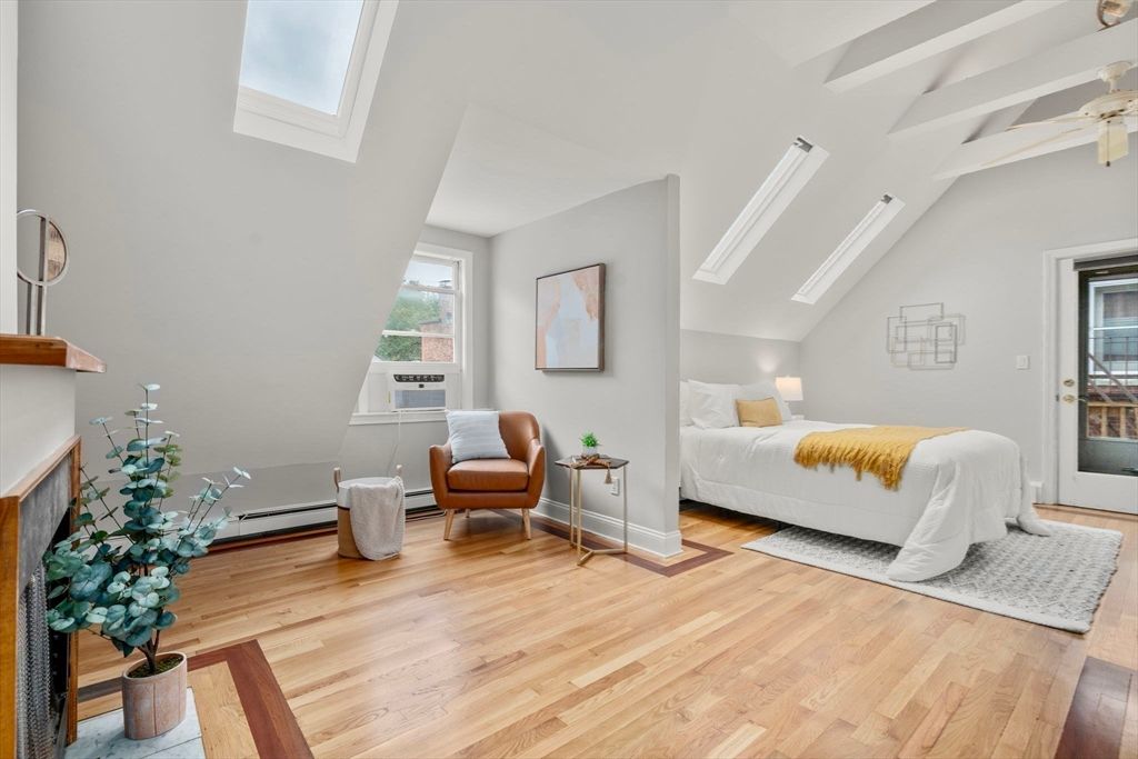 Bedroom, Interior, Wood Texture Flooring