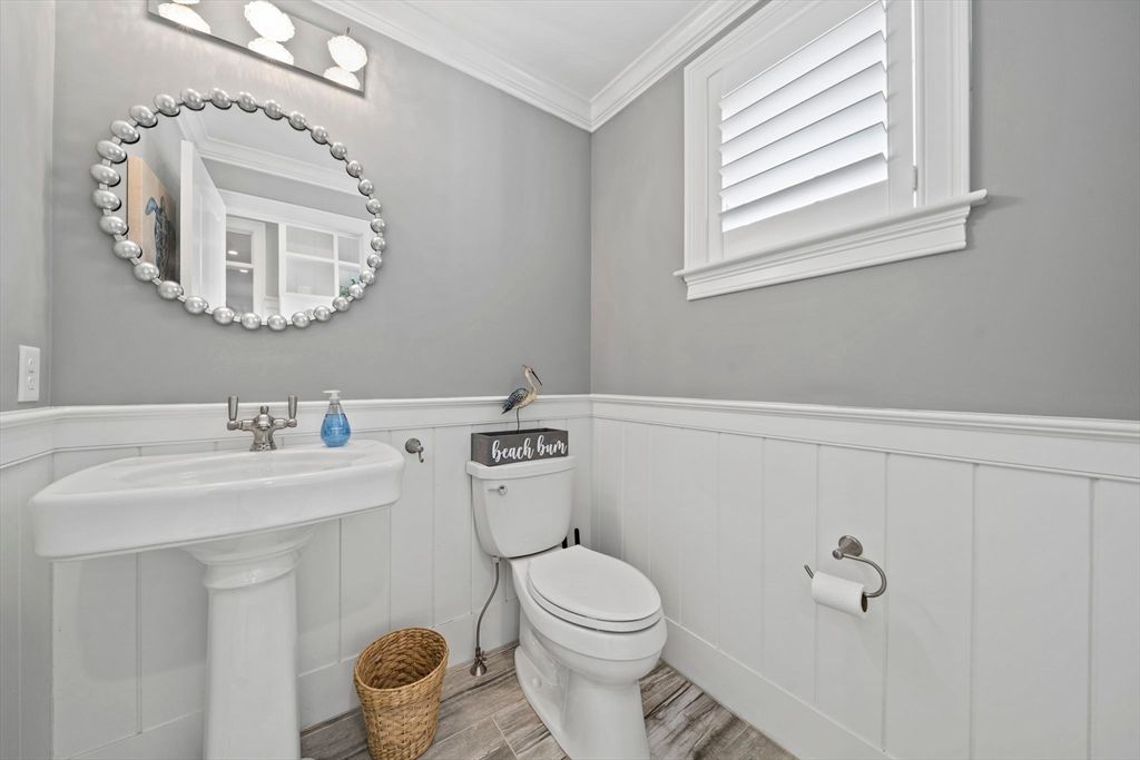 Bathroom, Interior, Wood Texture Flooring