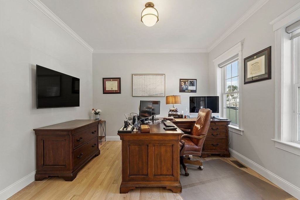 Home Office, Interior, Wood Texture Flooring