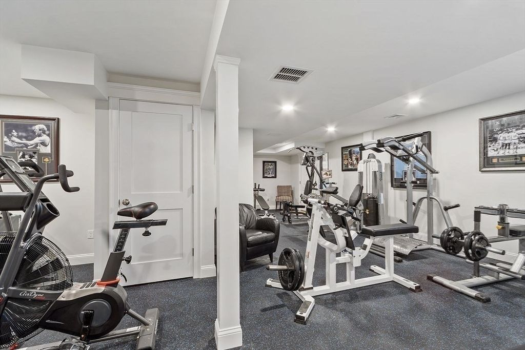 Fitness Equipment, Gym, Interior, Recessed Lighting