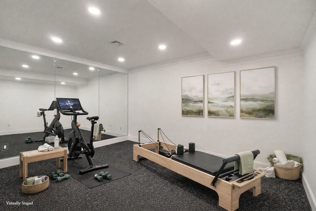Fitness Equipment, Interior, Recessed Lighting