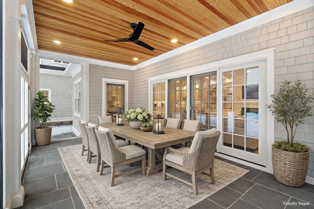 Exterior, Recessed Lighting, Wooden Ceilings