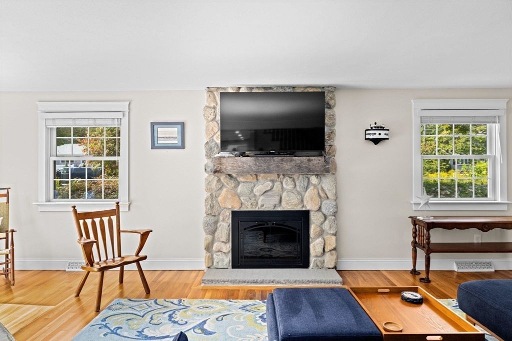 Fireplace, Interior, Wood Texture Flooring