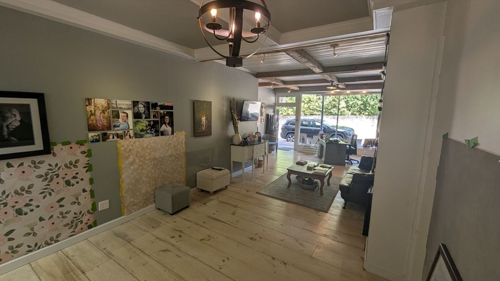 Chandelier, Interior, Living room, Wood Texture Flooring
