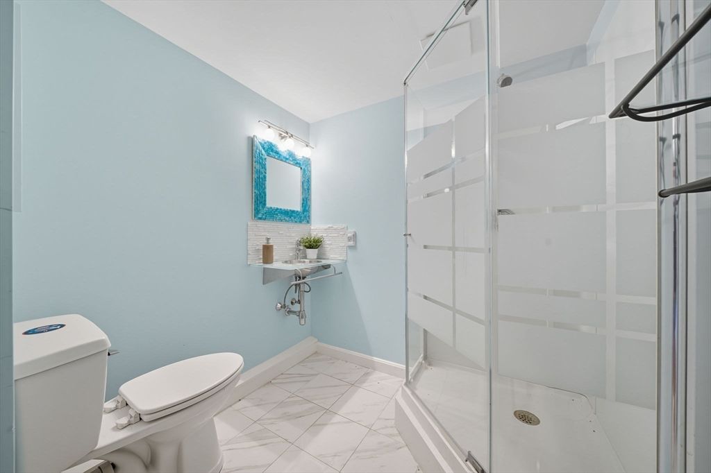 Bathroom, Glass Shower, Interior, Marble