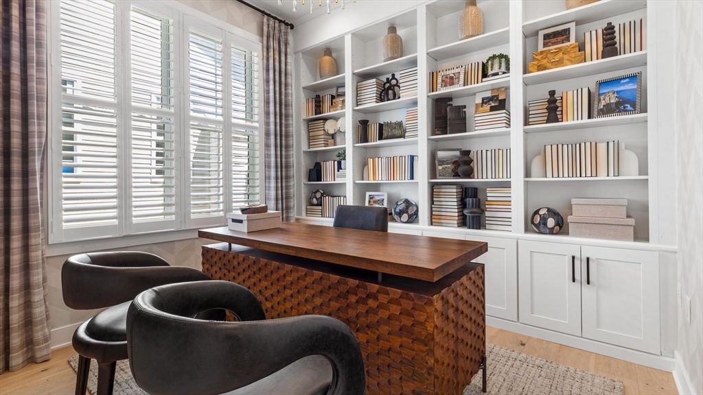 Home Office, Interior, Wood Texture Flooring