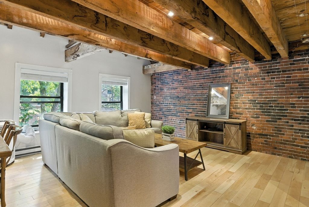Interior, Living room, Stone Walls, Wooden Beams, Wooden Ceilings, Wood Texture Flooring