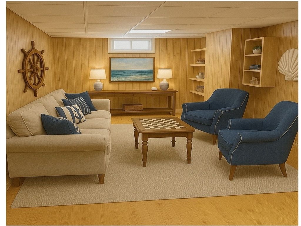 Interior, Living room, Wood Texture Flooring, Wooden Walls