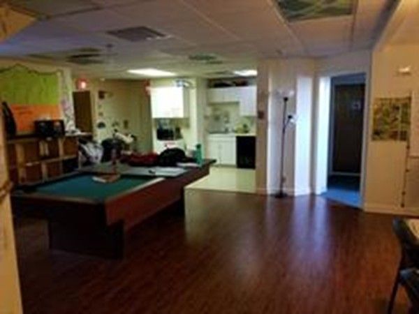 Billiard Table, Game Room, Interior, Wood Texture Flooring