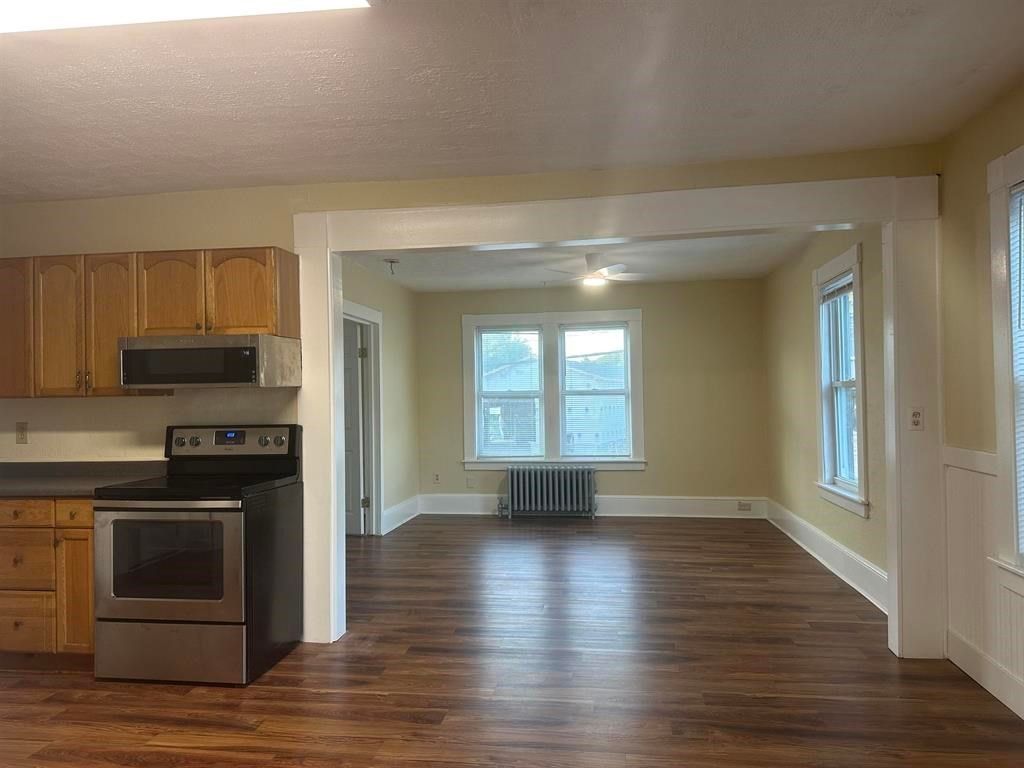 Empty room, Interior, Kitchen, Wood Texture Flooring