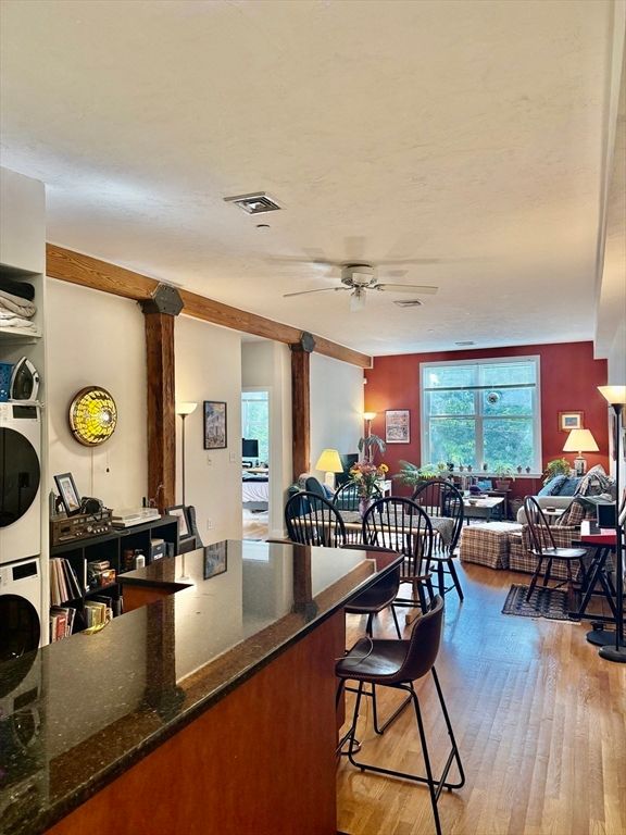 Dining room, Interior, Living room, Wooden Beams, Wood Texture Flooring